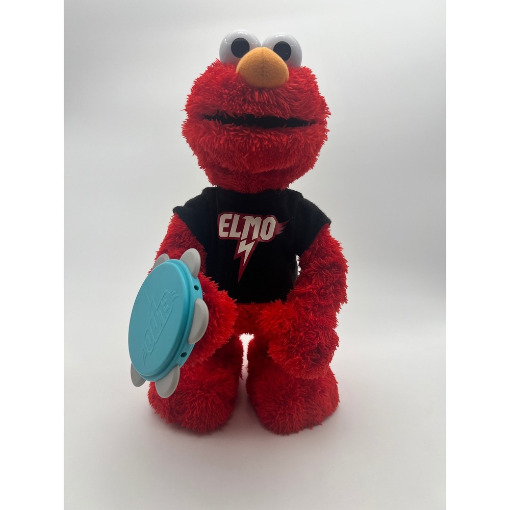 Hasbro Sesame Street Let's Rock Elmo 2010 Musical Animated Plush Toy 32452